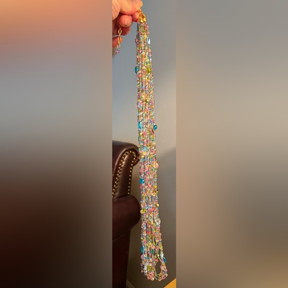 Joan Rivers Torsade Collection Multi Strand Glass Bead Czech Vintage Necklace - Picture 5 of 5